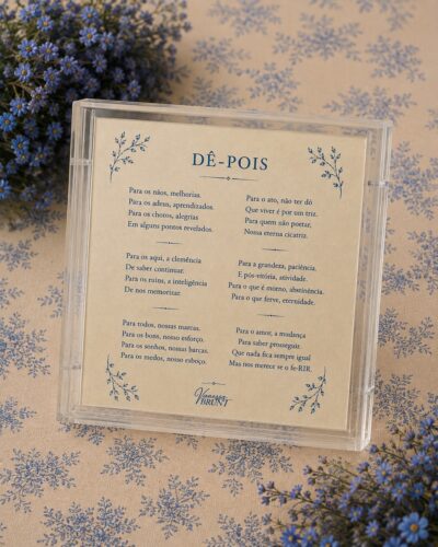 Acrílico Poema Dê-Pois